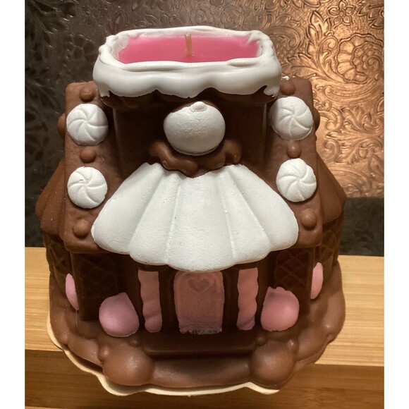 Vintage Avon Gingerbread House Candle Frankincense And Myrrh Fragrance Boxed - Picture 3 of 16